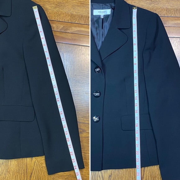 Jones Studio Separates Black Single Breasted Three Button Blazer/Jacket
Size 12 - Picture 9 of 10